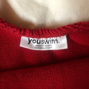 Youswim one-piece red bathing suit EUC